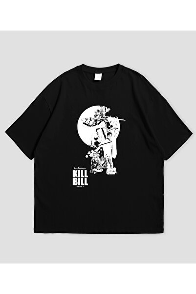 SVART WEAR تي شيرت كيل بيل كوينتين تارانتينو مطبوع قصة فضفاضة للجنسين