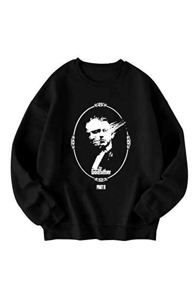 SVART WEAR The Godfather Part με τύπωμα oversized Unisex φούτερ