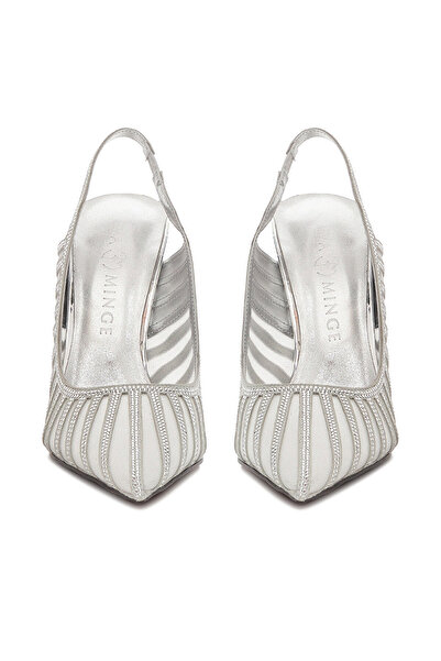 Eva Minge tocuri înalte pentru femei argintii EO-AVA-E373-70H-C183