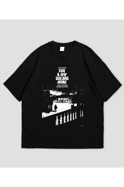SVART WEAR For a Few Dollars More Printed Oversized Unisex T-Shirt