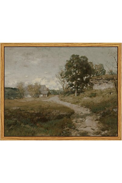 ALAYRA International Framed Vintage Canvas 30x40 cm, Minimalist Oil Painting,...