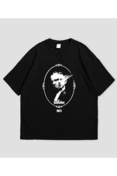 SVART WEAR Părintele Partea cu imprimeu supradimensionat Unisex tricou