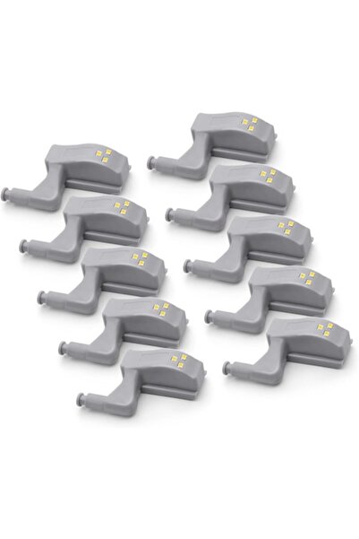 DMV Solux Set of 10 furniture hinges, with smart sensor Touch LED Light, Cool...