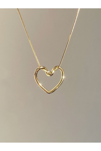 GLOW ACCESSORIES BAE Stainless Steel Heart Hollow Steel Pendant