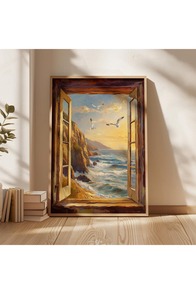 woodhomeworks Tek Parça Salon Ofis Dekor Tablo