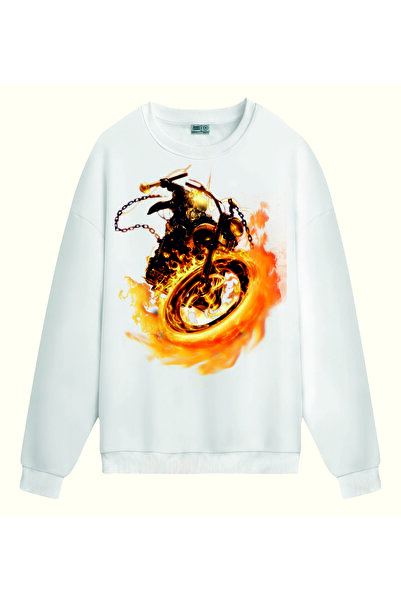 PİXELİA سويت شيرت جوست درايفر مطبوع