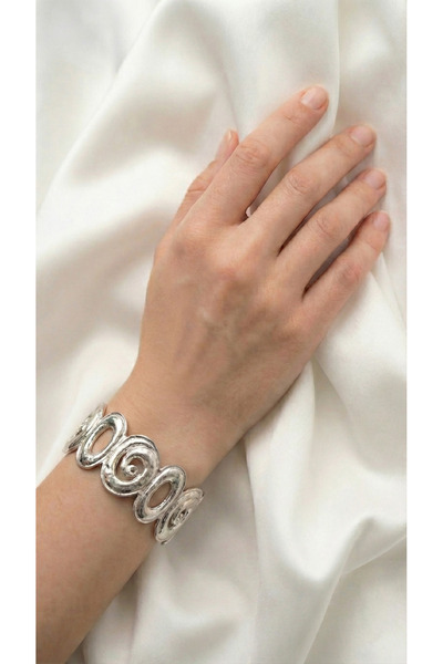 İris Jewelrys Lesma Silver Çelik Kelepçe