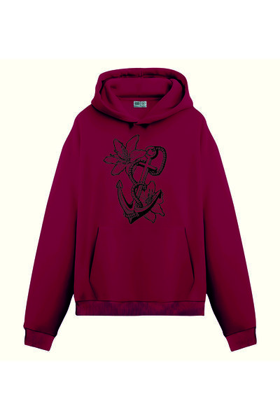 PİXELİA سترة دينيز كابوس مطبوع الرياضية ذات القلنسوة