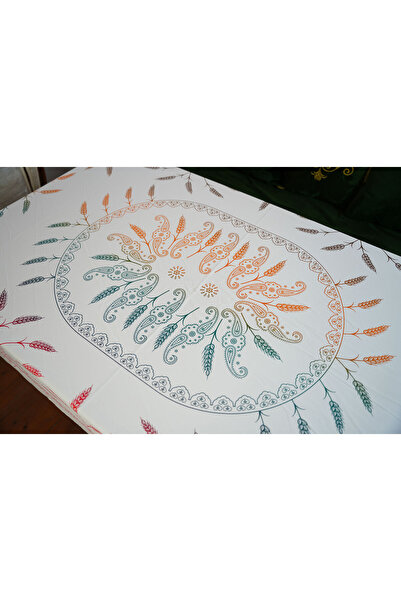 Komana Art Wrinkle-Free, Stain-Resistant Rectangular Tablecloth – Colorful Ba...