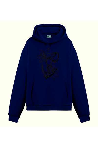 PİXELİA سترة دينيز كابوس مطبوع الرياضية ذات القلنسوة