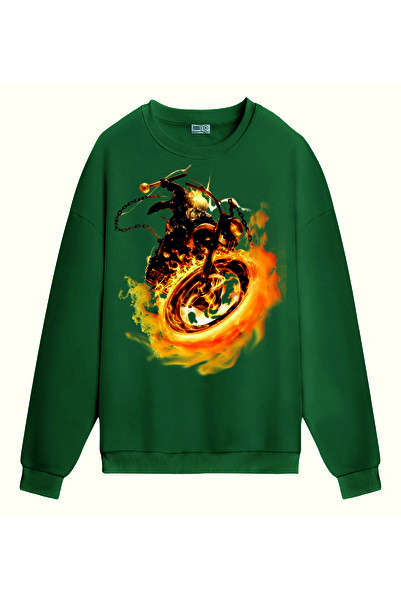 PİXELİA سويت شيرت جوست درايفر مطبوع