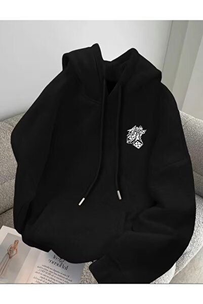 LELVANİ سترة مطبوع وتشيتنج تشيني باتش يونيسكس بغطاء رأس