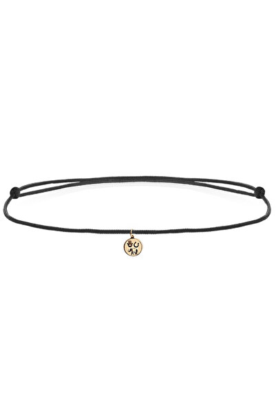 Beejou String necklace and symbol pendant - 14K yellow gold