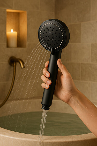 SYN AKSESUAR 5 Fonksiyonlu Duş Başlığı- Basınç Artırıcı, Tasarruflu Basınç Ay...