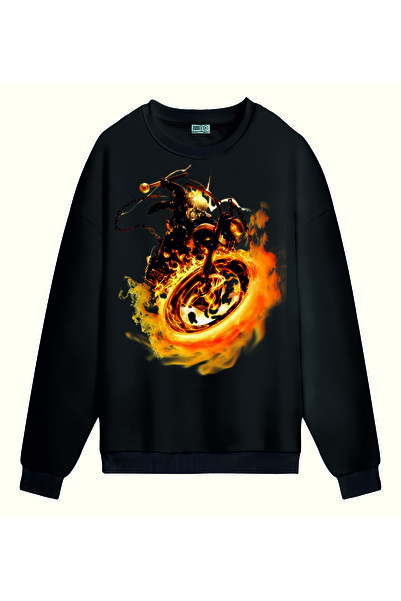 PİXELİA سويت شيرت جوست درايفر مطبوع