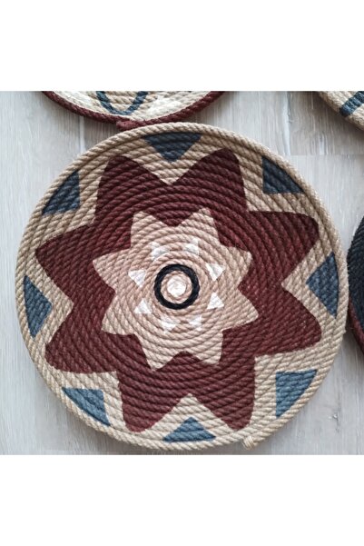 KaplumKurbağa Atölyesi SUSEN DESIGN BOHEM DUVAR TABAĞI SETİ GEOMETRIK DESEN