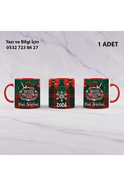 Ceymas Hediyelik Yılbaşı Temalı Baskılı Kupa Bardak