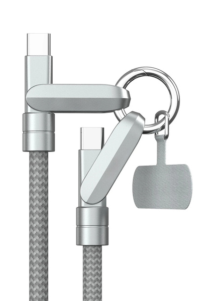 WANNA PROTECT 60W Type-C to Type-C Ekstra Boyun Askısına Dönüşme Özellikli Hı...