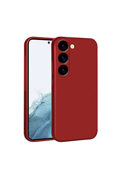 Netzy حافظة سيليكون متوافقة مع هاتف Galaxy S23 من SAFA Premier - أحمر