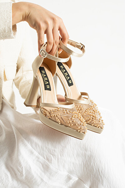 dabab shoes PEARLY Ten Pantofi de mireasă pentru femei, cu platformă, cu toc ...