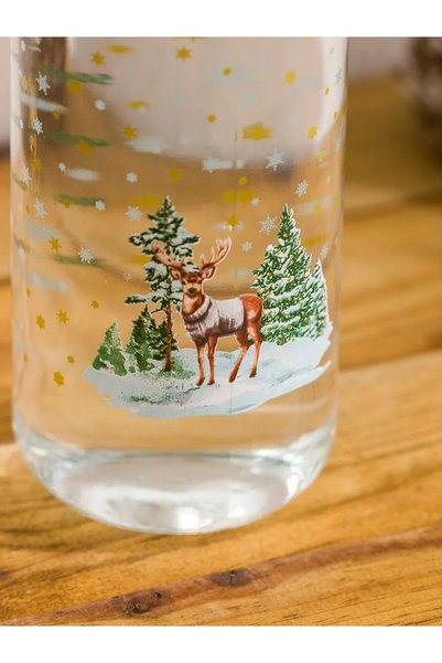 LC Waikiki Lcw Yılbaşı Baskılı Cam Sürahi 1000 Ml