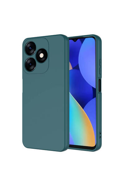 Netzy غطاء حماية لهاتف تكنو سبارك 10C من سلسلة سافا مارا - أخضر داكن