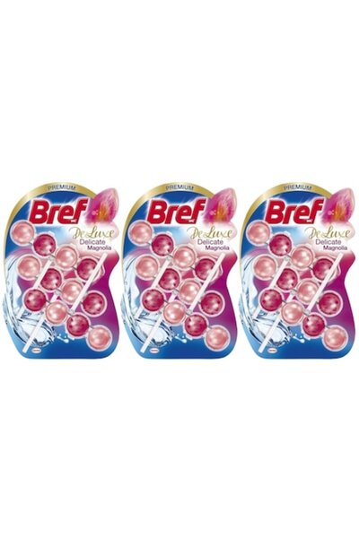 Bref Set 3 x Odorizant Bile de Toaletă Deluxe 3x50g Magnolia