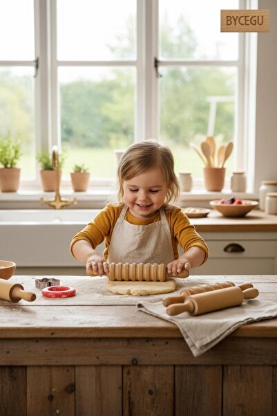 BYCEGU 00148 AHŞAP MERDANELER 5 FARKLI ŞEKİLLİ OYUNCAK AHŞAP MERDANELER 5Lİ S...