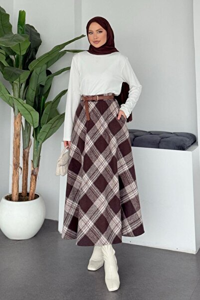 Şulemoda Giyim Idil Etek Brown