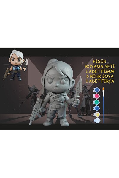 nihonwosekai Valorant Figür Boyama Seti Jett
