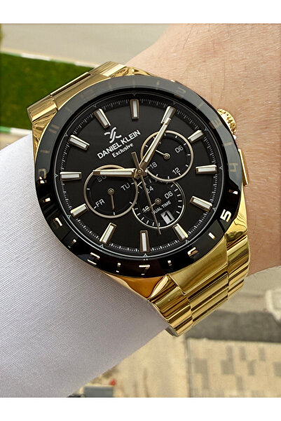 Daniel Klein Göstergeleri Aktif Full Çelik Erkek Kol Saati
