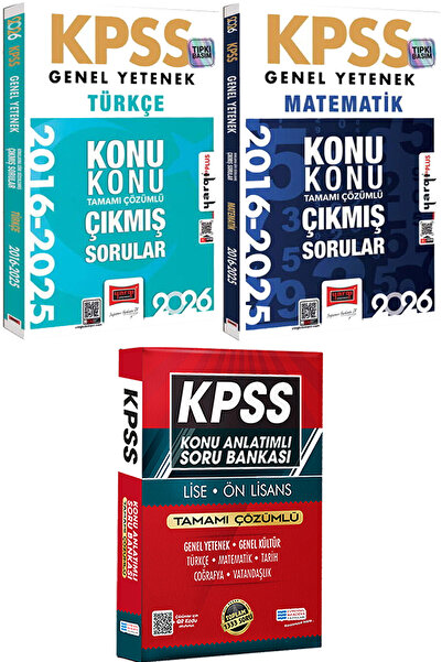 Yargı Yayınları 2026 KPSS Türkçe Matematik 2016-2026 Konu Konu Çıkmış - Lise ...