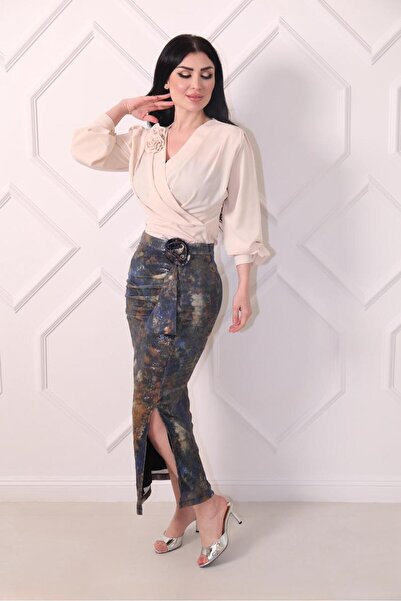 The give me White midi dress with a floral print