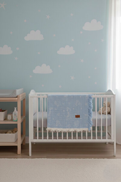 Caramell 100% Cotton Muslin Baby Blanket for Sensitive Skin 120X100