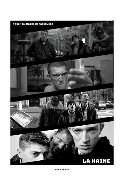 Pixaflair - La Haine - Getto - Çerçevesiz Poster