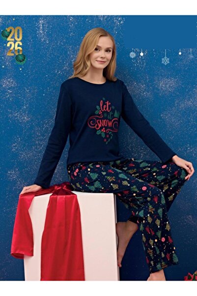 seAes Poleren Oversleep Kadın Kışlık Pijama Takımı