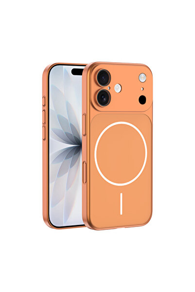 zore iPhone 17 Kılıf MSRA M-Safe Şarj Özellikli Kamera Korumalı Spark Kapak -...