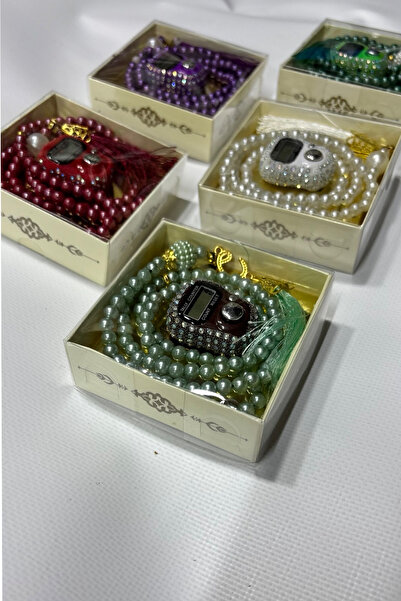 Muensu 5 Adet Zikirmatik Tesbih Seti, Hac Umre Malzemesi, Hediyelik Tesbih Zi...