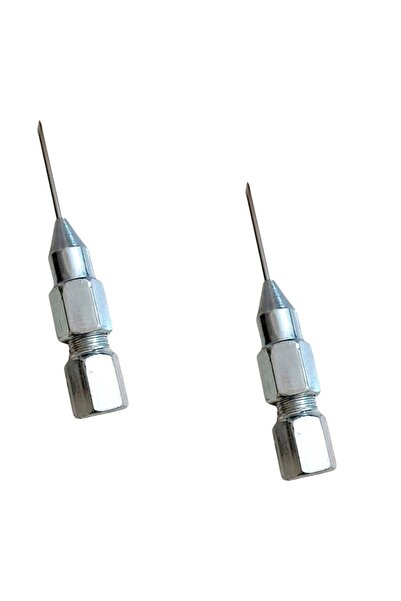OEM Set of 2 grease needles, carbon steel, long/diam needle 26/1.2 mm, for injecting grease, in hard-to-reach spaces