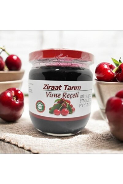 Ziraat Tarım GELENEKSEL VİŞNE REÇELİ %75 MEYVE ORANLI 500 GR