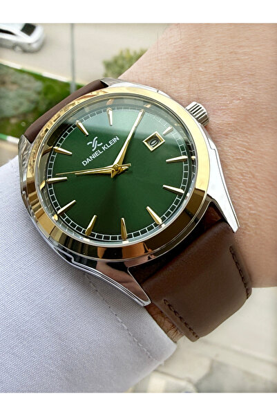 Daniel Klein Kadranı Yeşil Kordonu Kahverengi Erkek Kol Saati