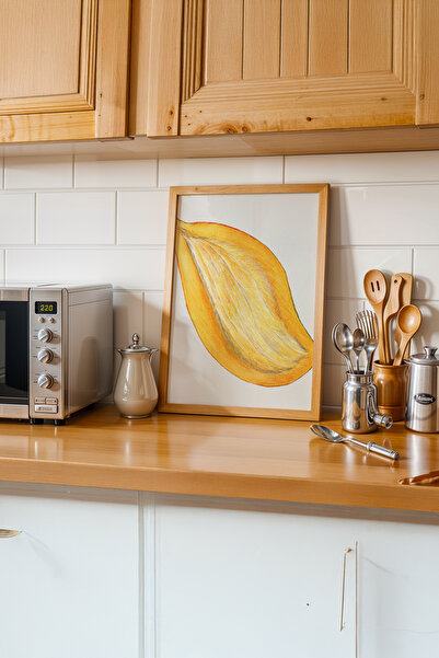 gxe.art Fluxul Bucătăriei Organice |   Pictură cu poster cu rama din lemn # 151