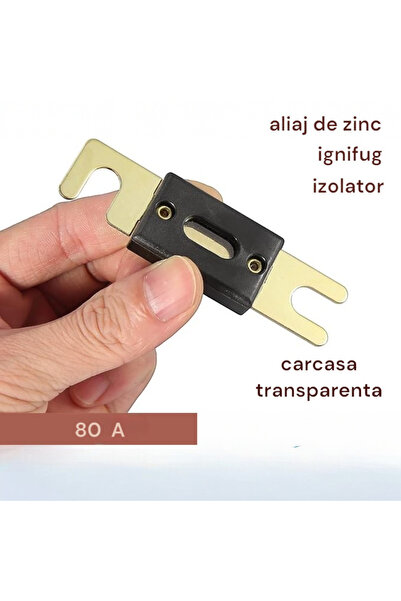 OEM Siguranta ANL80A,cu capac izolator/carcasa transparenta,aliaj zinc,ptr panouri solare,autovehicule