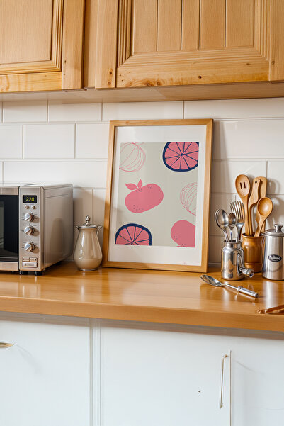 gxe.art Bucătărie din lemn cu suflet |   Pictură cu poster cu rama din lemn #...