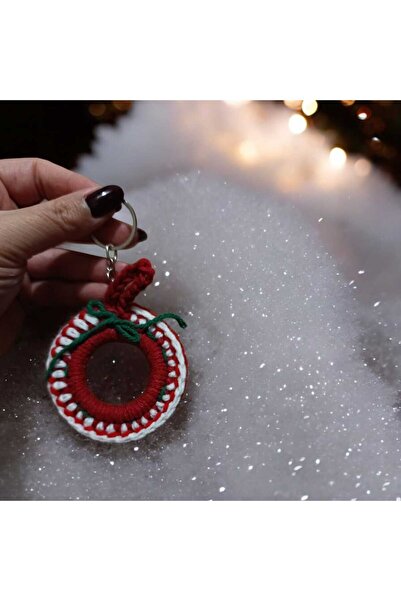 Luluyen Cute Christmas Themed Amigurumi Hand Knitted Keychain and Bag Accesso...