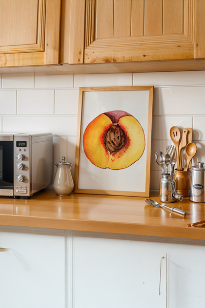 gxe.art Echilibrul Lemnului și Condimentelor |   Pictură cu poster cu rama di...