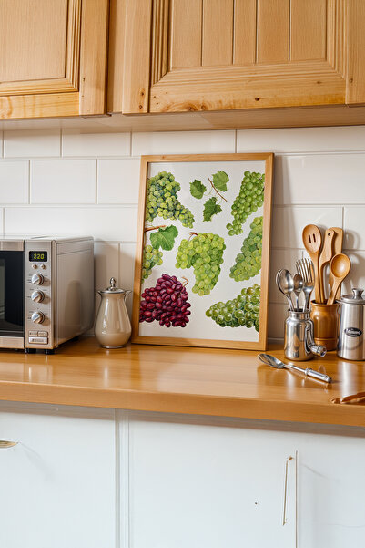 gxe.art Compoziția gustului abstract |   Pictură cu poster cu rama din lemn #...