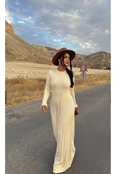 DAMGA Collection Γυναικεία Ρούχα Πλεκτό Φόρεμα με μήκος μέχρι το πάτωμα