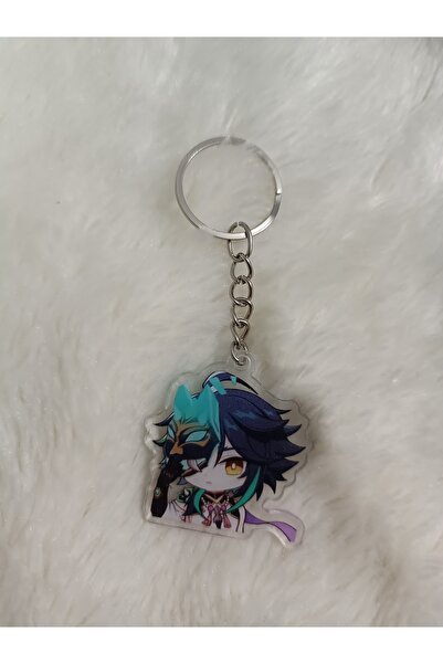 mertfigur Genshin Acrylic Anime Keychain Bag Ornament (4 cm)