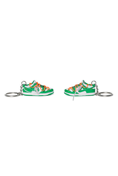 Nike Dunk Low x OW Pine Green Keychain Set